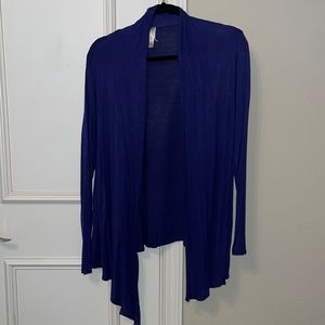 Isaac Liev Navy Knit Cardigan XL